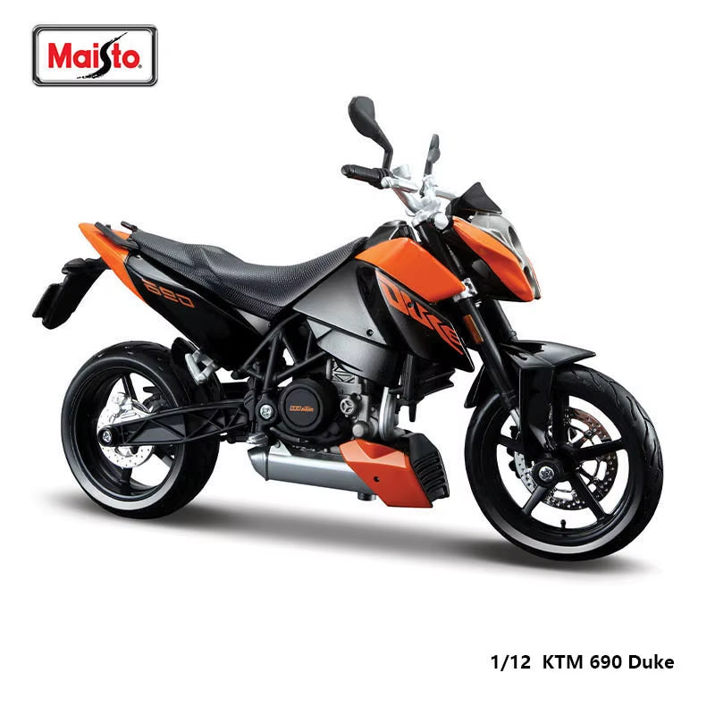 1:12 KTM Series KTM RC 390 690 DUKE 1290 Simulation Alloy Motocross Authorized Motorcycle Model Toy Car Collecting Gifts
